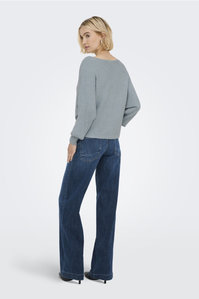 ONLADALINE LIFE L/S SHORT PULLO KNT 15226298 Arona/W. MELANGE